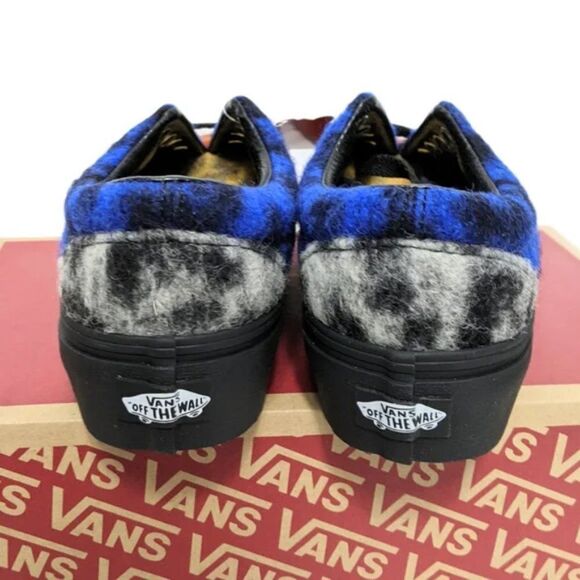 NWT VANS Era Platform Mix Leopard Fuzzy Sneakers 6.5 - Picture 5 of 6